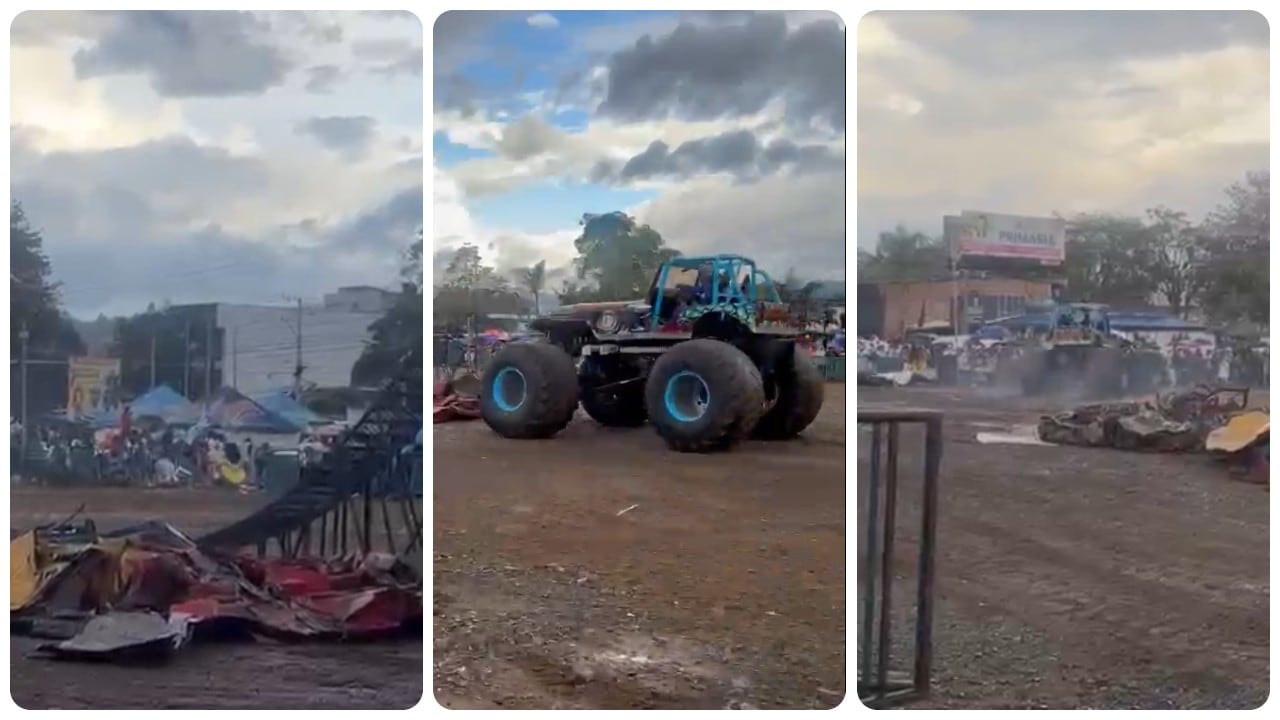 Momentos de terror se vivieron en el lote Bulevar Rose de Popayán, donde se desarrollaba el Monster Truck 2026.