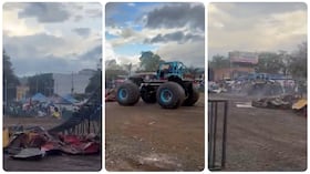 Momentos de terror se vivieron en el lote Bulevar Rose de Popayán, donde se desarrollaba el Monster Truck 2026