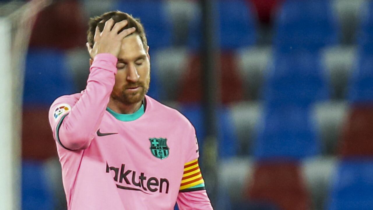 Lionel Messi tras el empate ante Levante por la jornada 36