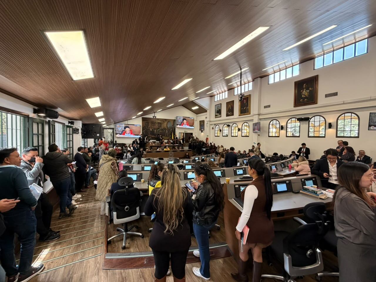 Sesión del Concejo de Bogotá para debatir la reforma tributaria distrital