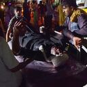 Medical and hospital staff bring an injured man on a stretcher for treatment after two blasts, which killed at least five and wounded a dozen, outside the airport in Kabul on August 26, 2021. (Photo by Wakil KOHSAR / AFP)