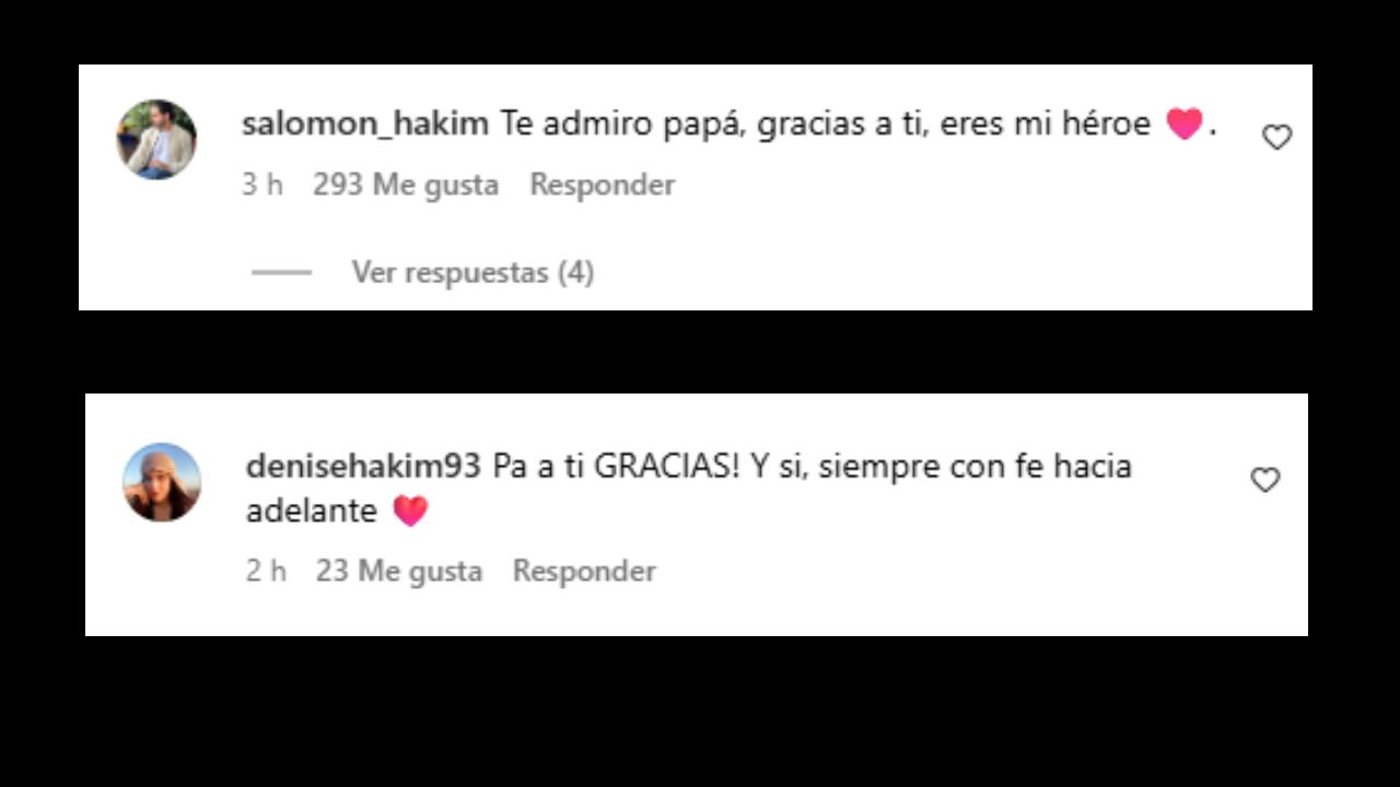 Mensajes de hijos de Fernando Hakim