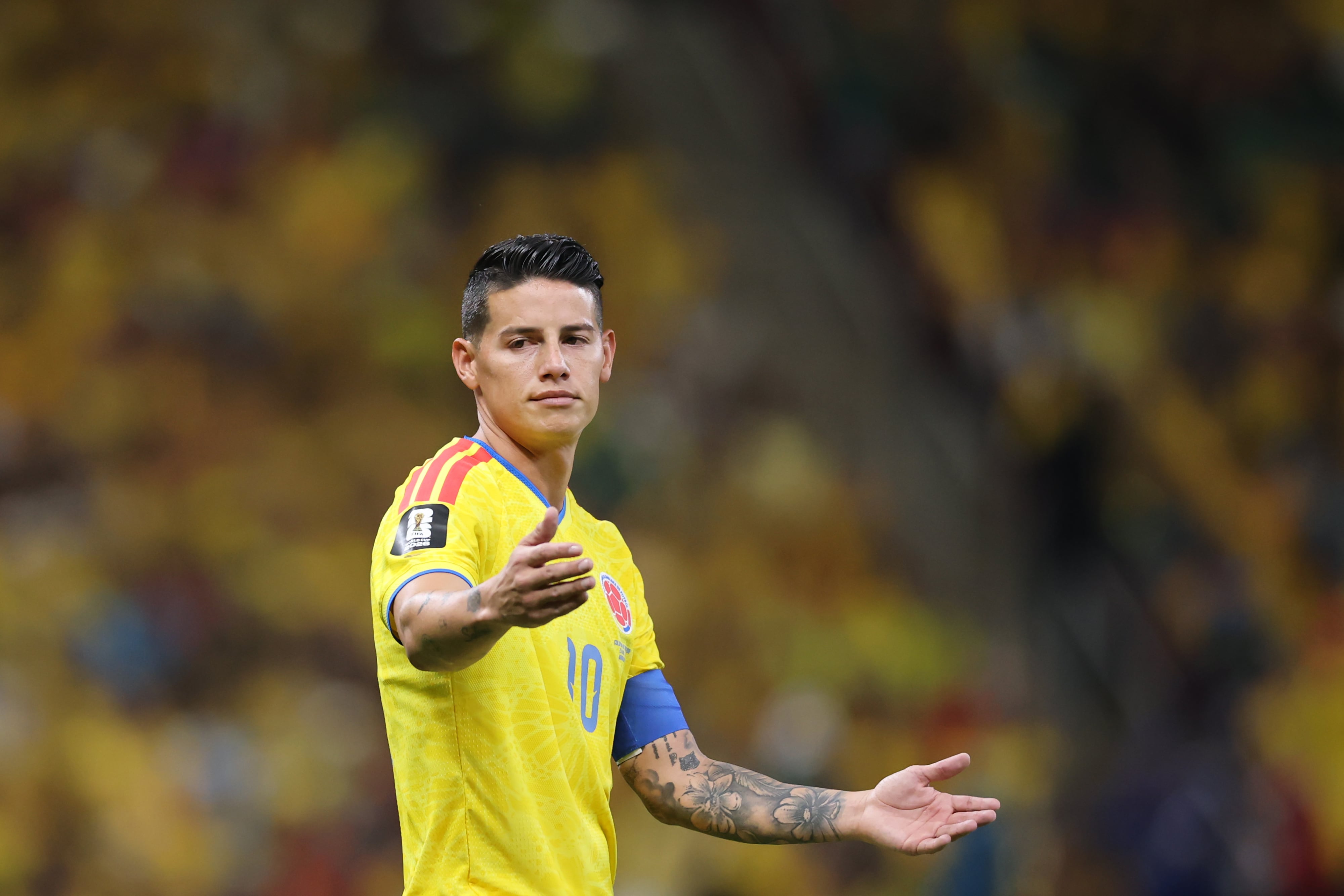 James Rodríguez, volante colombiano que permanece sin equipo luego de lo que fue su participación con en el Mundial 2026