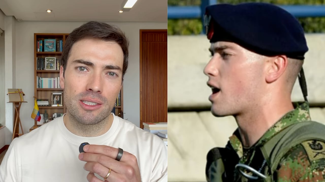 Esteban Santos recordó su paso por el Ejército Nacional.