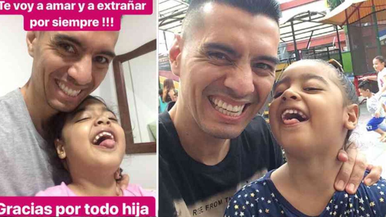 “¡Te voy a amar y a extrañar por siempre! Gracias por todo hija”, escribió el exjugador.