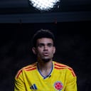 FORT LAUDERDALE, FLORIDA - NOVEMBER 10: Luis Diaz of Colombia speaks during a FIFA World Cup 2026 Pre-Event Access Day on November 10, 2025 in Fort Lauderdale, Florida. (Photo by Eva Marie Uzcategui - FIFA/FIFA via Getty Images)