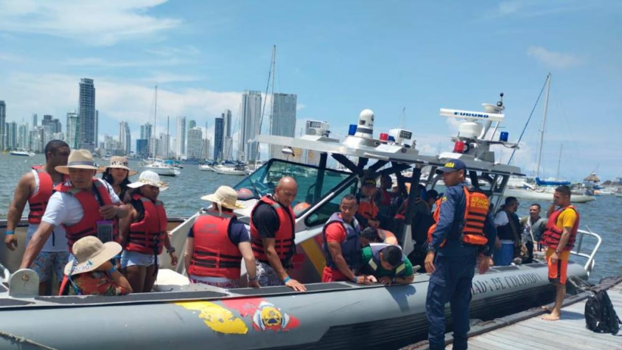 Fueron 22 personas rescatadas en aguas cartageneras.