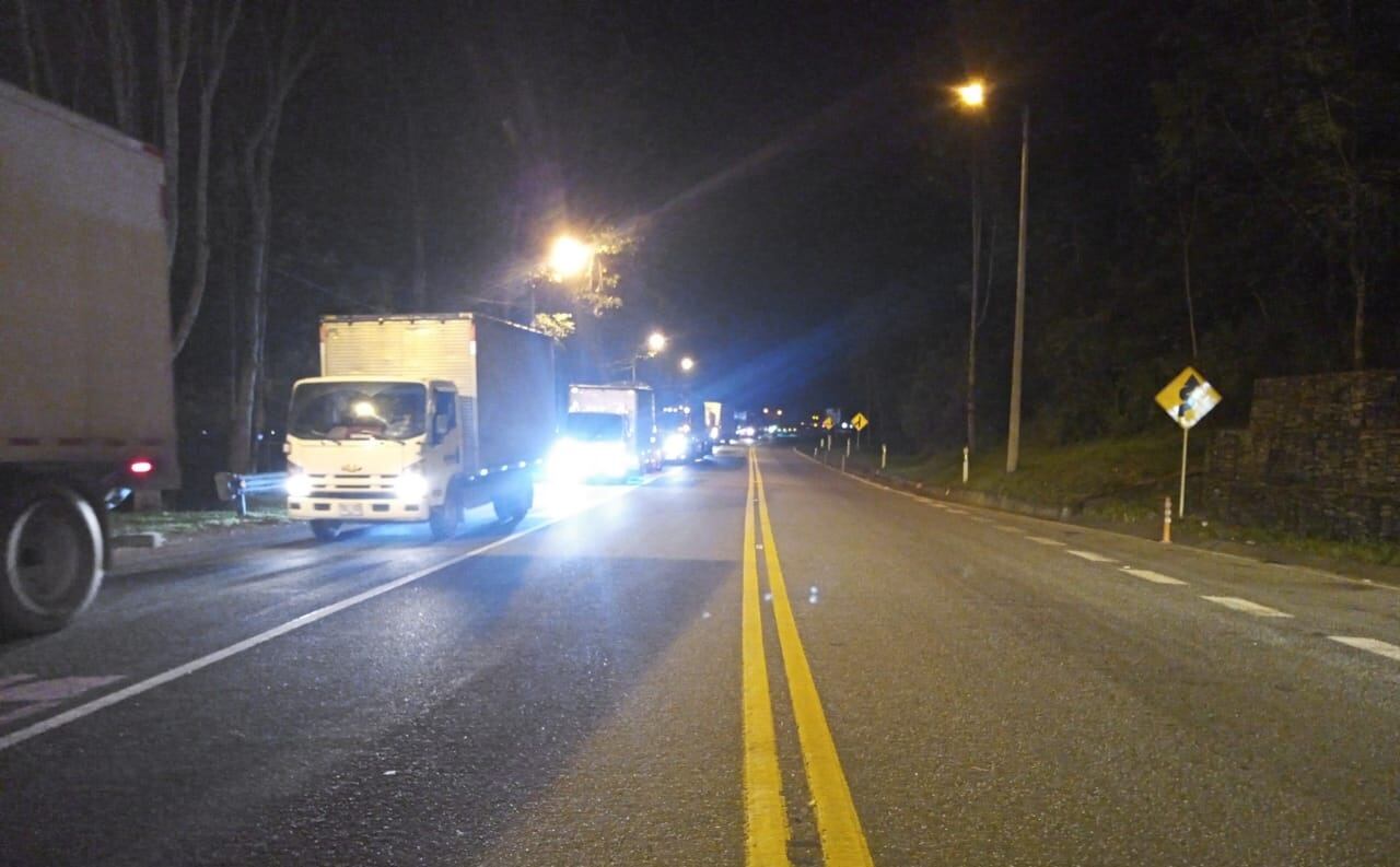 Vía al Llano, entre Bogotá y Villavicencio.