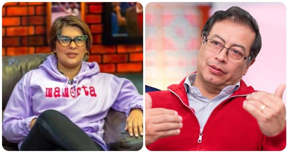 Juana Afanador y Gustavo Petro