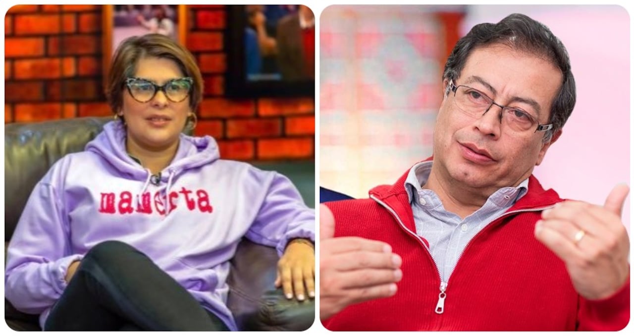 Juana Afanador y Gustavo Petro