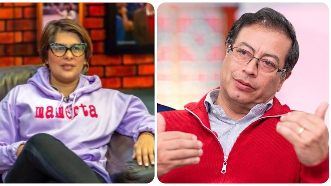 Juana Afanador y Gustavo Petro