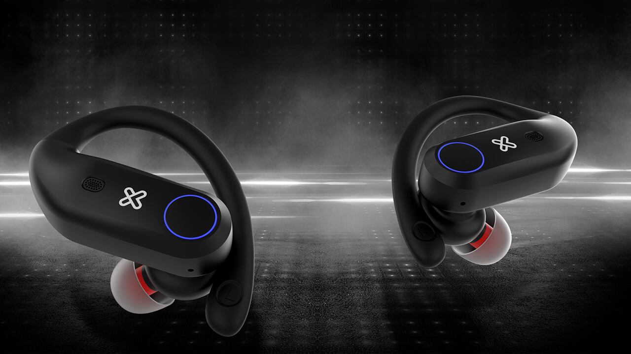 Auriculares inalámbricos diseñados para practicar deporte.