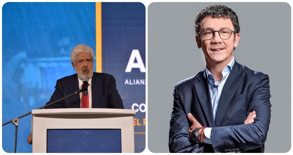 Germán Umaña, ministro de Comercio y Billy Escobar, superintendente de Sociedades.