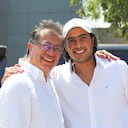 Gustavo Petro con su hijo Nicolás Petro