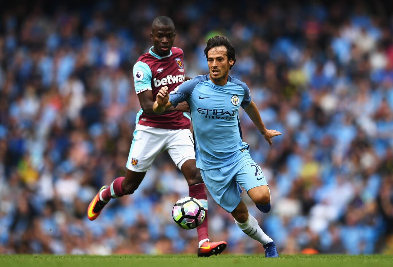 David Silva en el Manchester City.