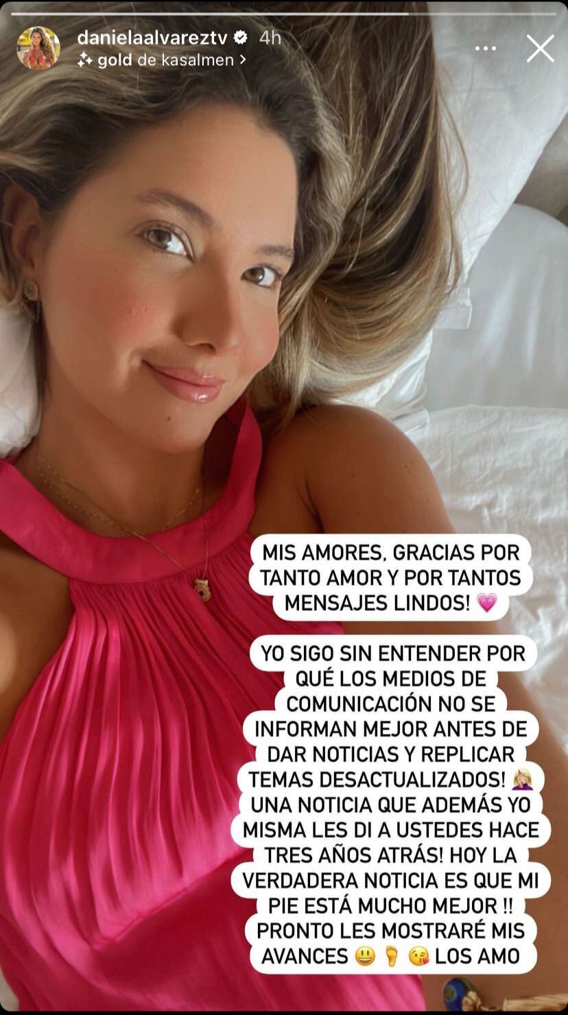 La exreina aclaró noticias sobre su salud.