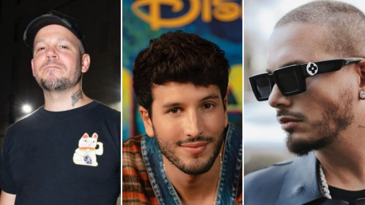 De izquierda a derecha: Residente, Yatra y J Balvin