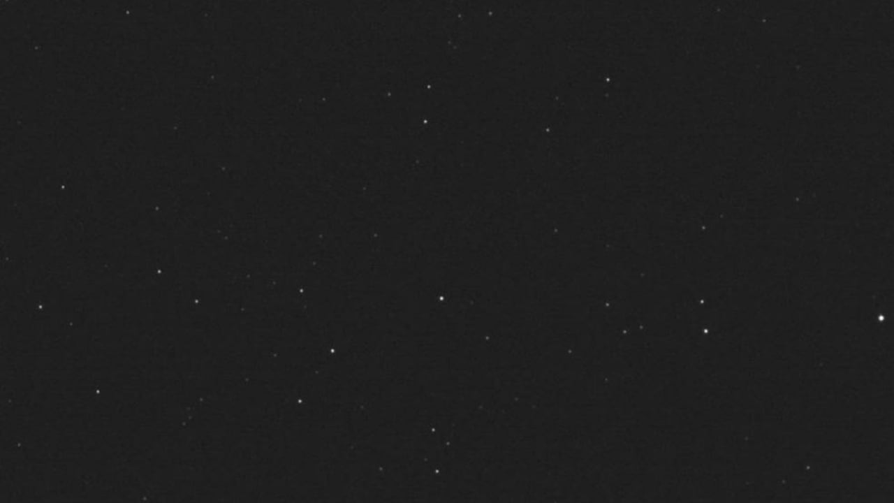 Foto capturada a través de DRACO, una cámara de alta resolución inspirada en el generador de imágenes de la nave espacial New Horizons de la NASA. Foto: Twitter @fromspacecraft