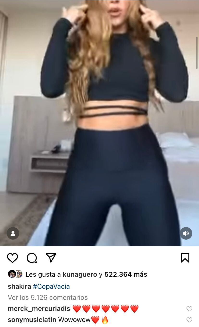 Like de Kun Agüero a foto de Shakira