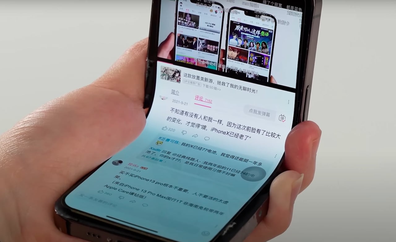 El prototipo no oficial del iPhone plegable permite usar iOS de forma fluida.