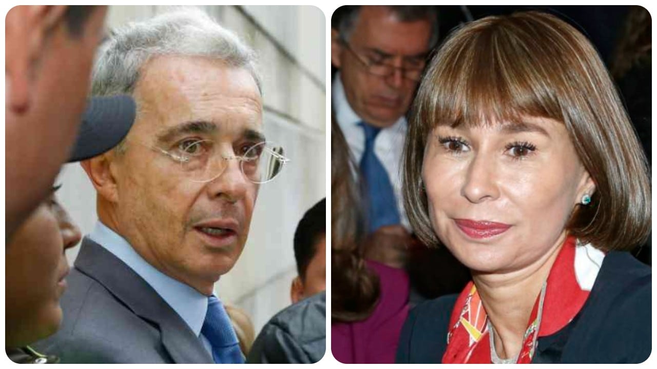 Álvaro Uribe y Alicia Arango.