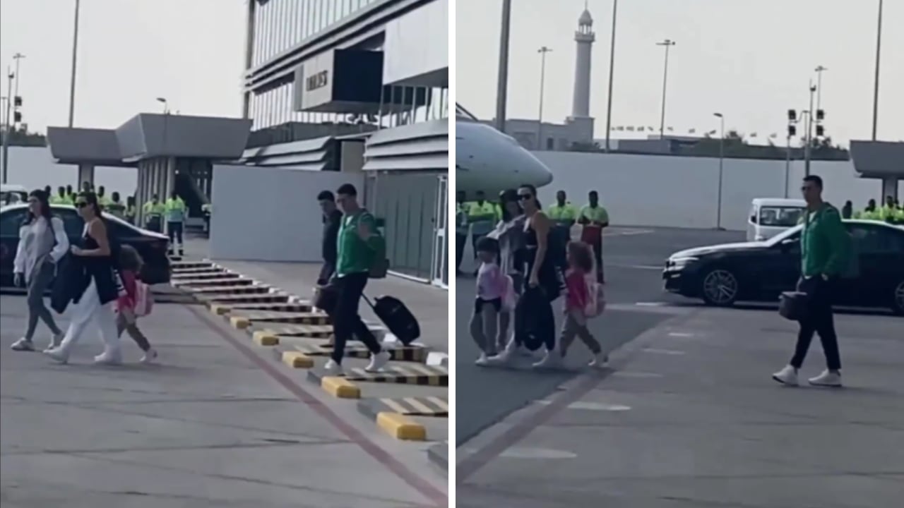 Cristiano Ronaldo salió junto a su familia de suelo mundialista.