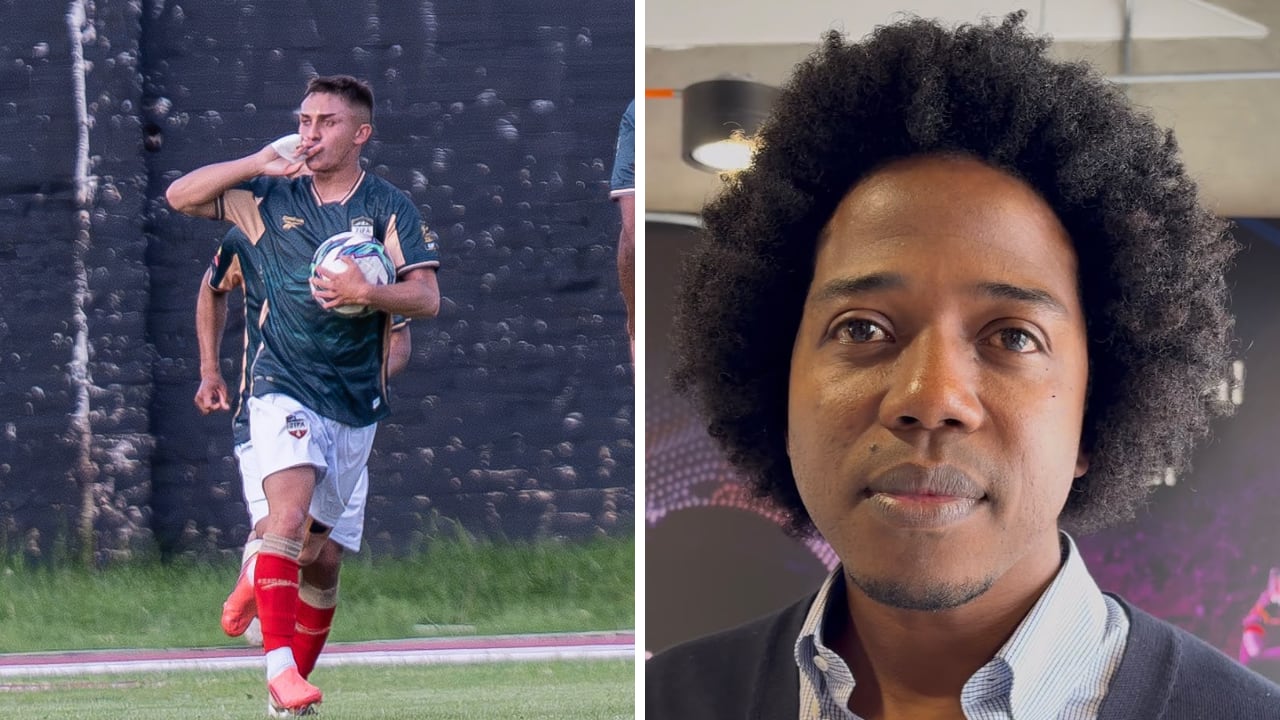 Carlos Sánchez (der.) habló del arranque de la Liga El Dorado (izq.)