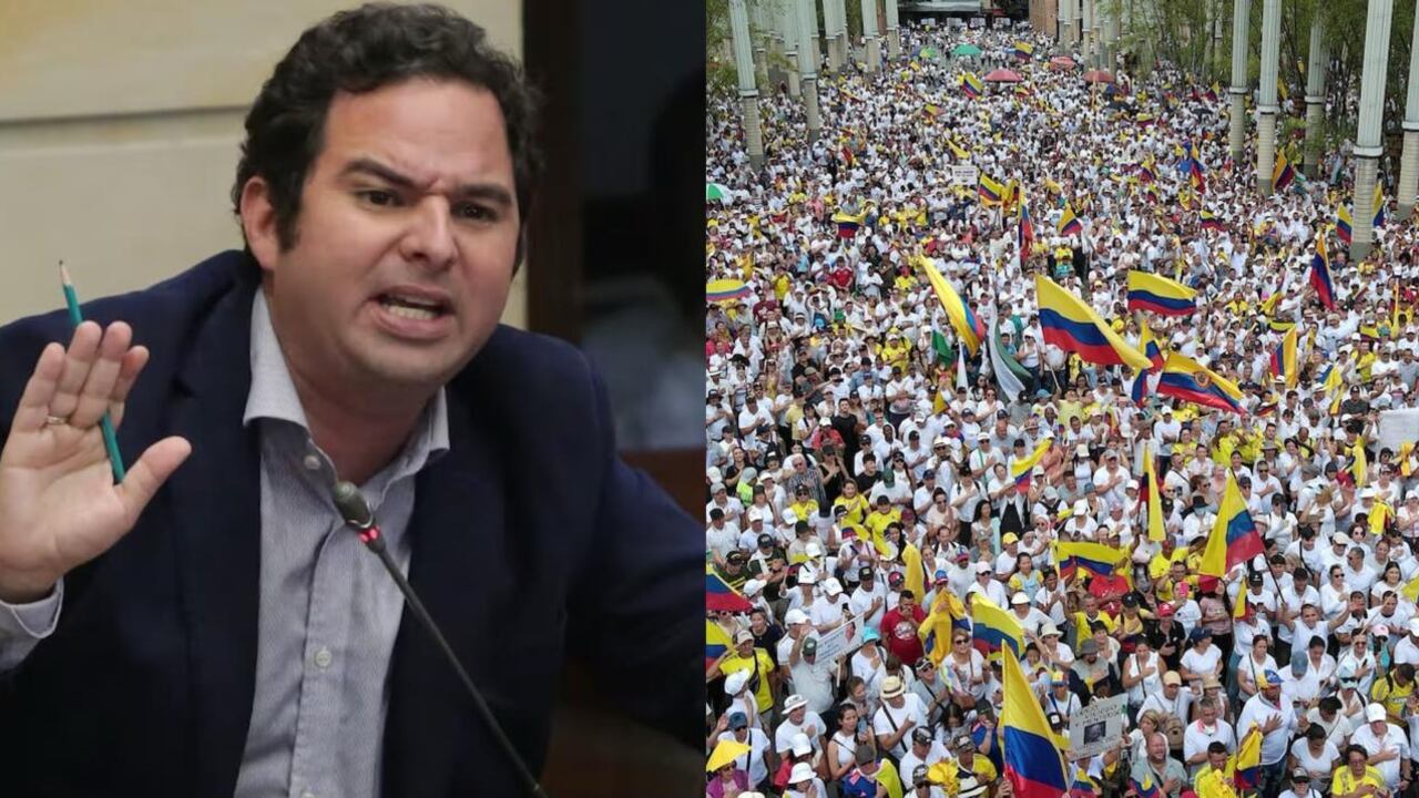El senador Carlos Meisel, quien hizo un llamado especial a la comunidad de Barranquilla y a los habitantes de los departamentos de Atlántico y Bolívar, para que se unan a la protesta.