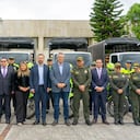 Policía y Fuerzas Militares incrementan capacidades con 20 motocicletas y 17 camiones para la lucha contra el crimen en Bogotá