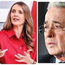 Enrique Gómez Martínez, Paloma Valencia y Álvaro Uribe.