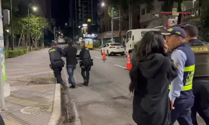 El hombre fue trasladado a un CAI de la Policía.