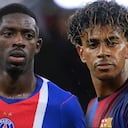 Ousmane Dembele y Lamine Yamal, figuras a seguir en PSG vs. Barcelona