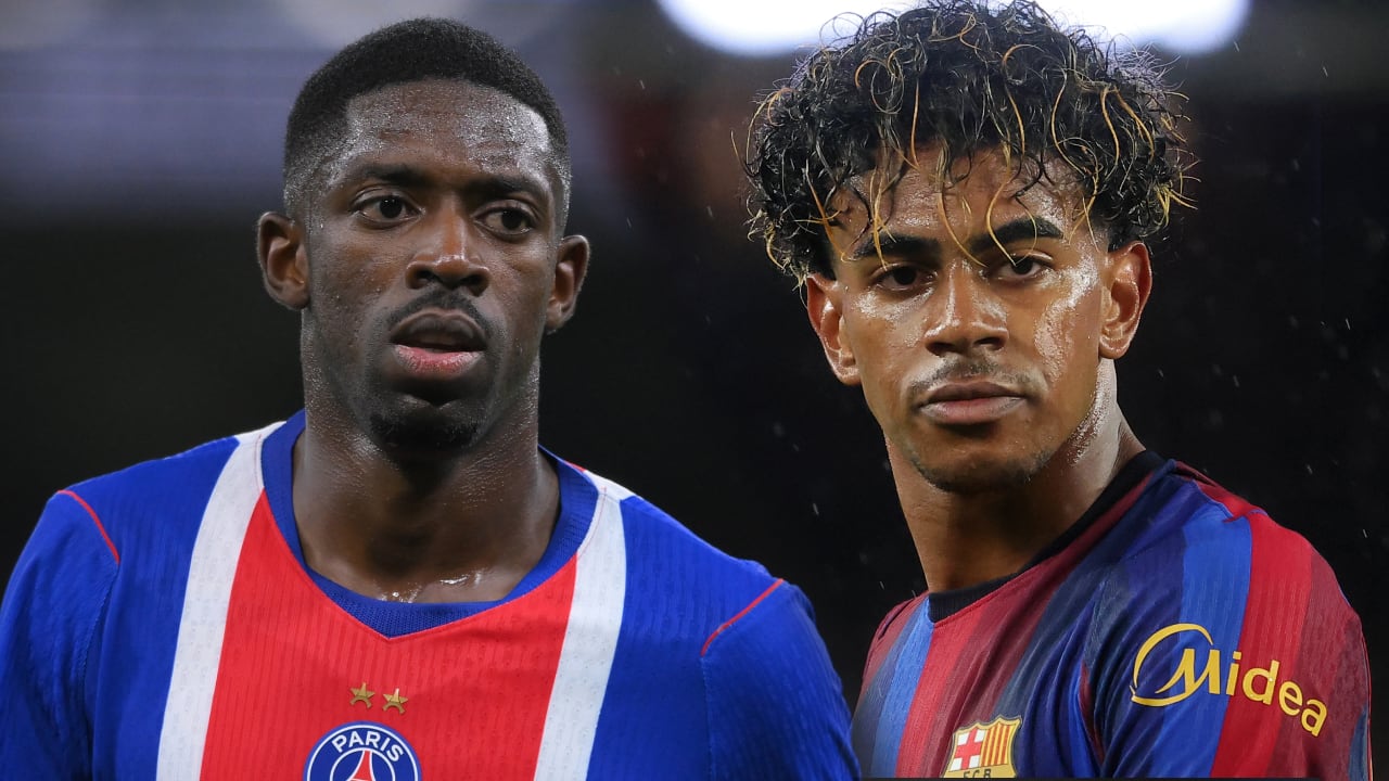 Ousmane Dembélé y Lamine Yamal, figuras a seguir en PSG vs. Barcelona.