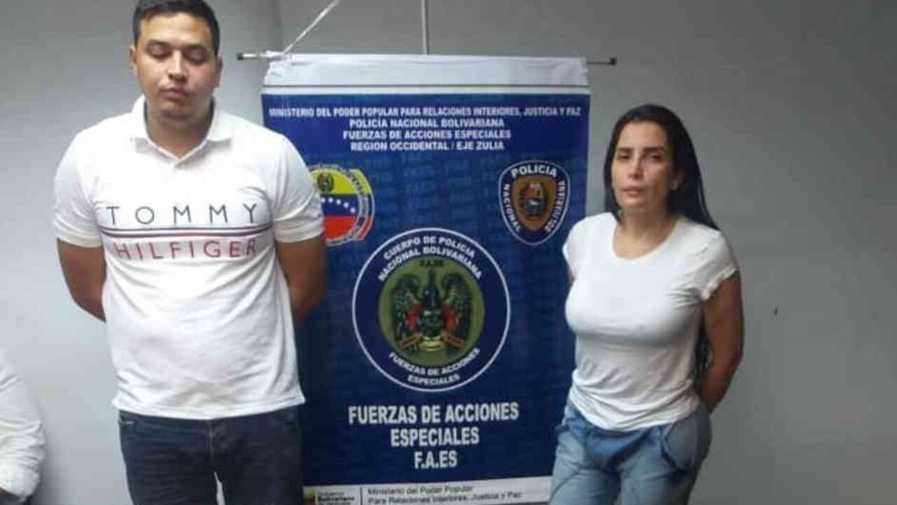 Jacob Manuel Vargas Silvera y Aida Merlano, capturados en Venezuela