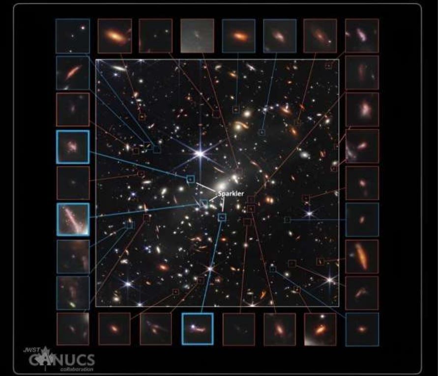 Esa imagen se llama Primer Campo Profundo de Webb.