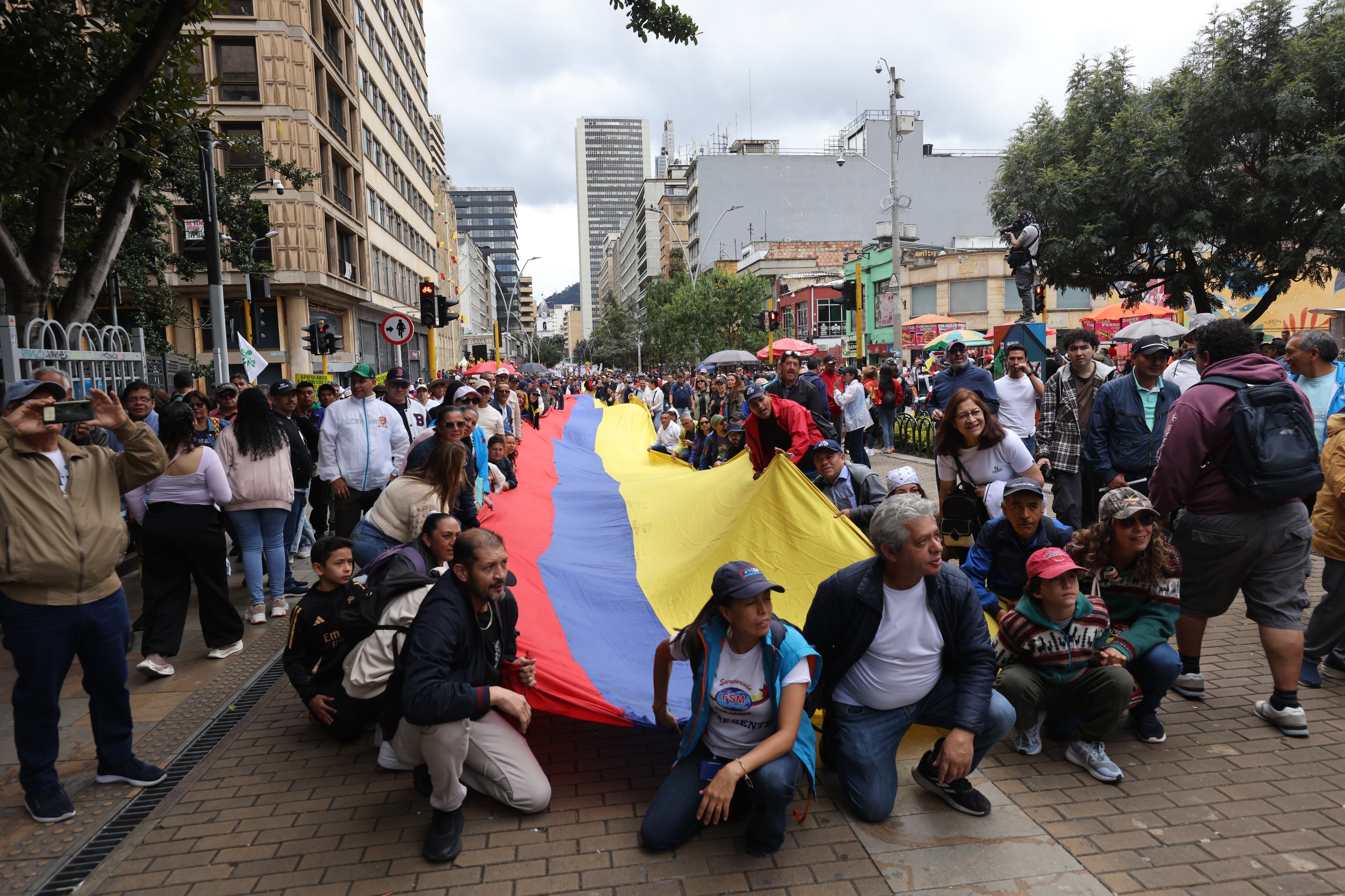 Marchas primero de mayo en Bogotá, Plaza de Bolívar