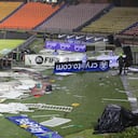 Así quedó la zona sur del Atanasio Girardot tras los disturbios de la barra Los Del Sur