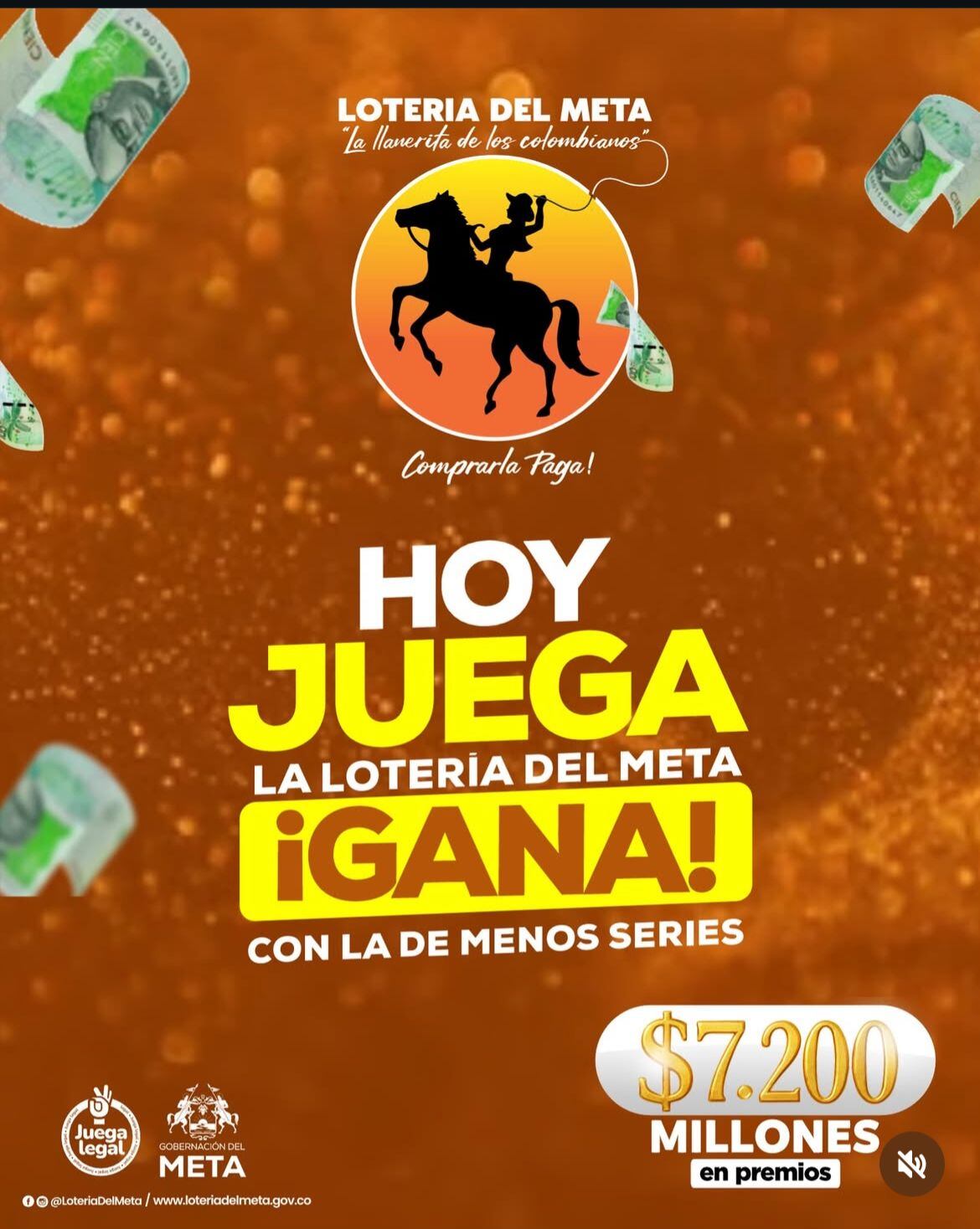 Este fue el ganador del sorteo del 4 de marzo de la Lotería del Meta - Redes sociales.