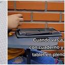 Cuaderno vs tablet
