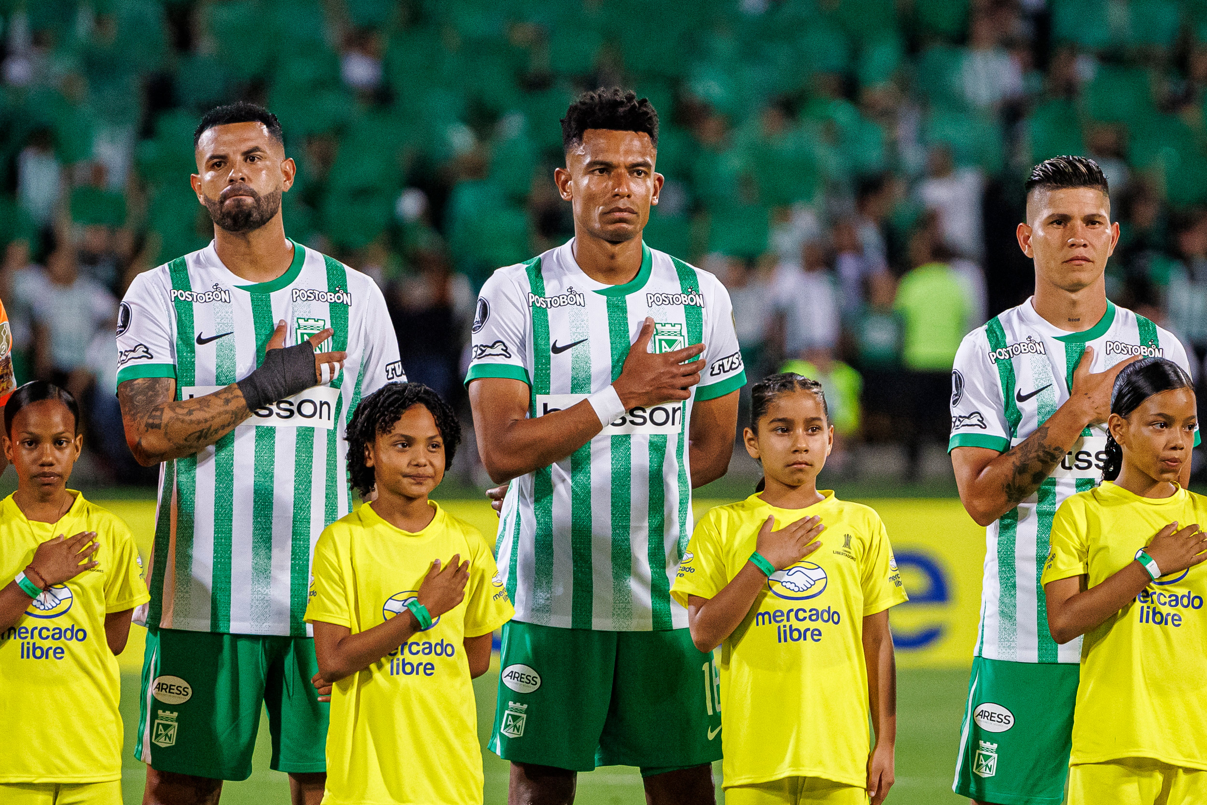 Edwin Cardona, William Tesillo y Jorman Campuzano, referentes de Atlético Nacional.
