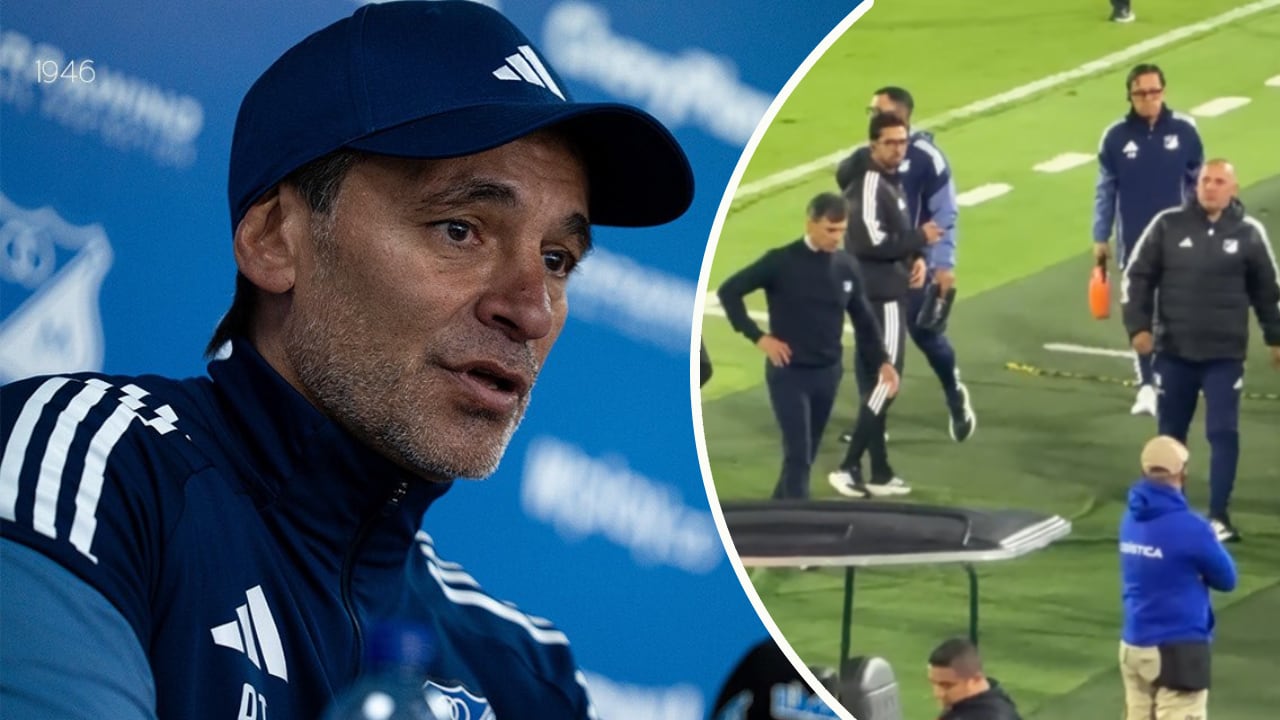 Fabián Bustos, DT de Millonarios, pagó los platos rotos por la derrota.