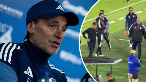 Fabián Bustos, DT de Millonarios, pagó los platos rotos por la derrota.