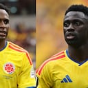 Davinson Sánchez y Jhon Lucumí, centrales de la Selección Colombia.