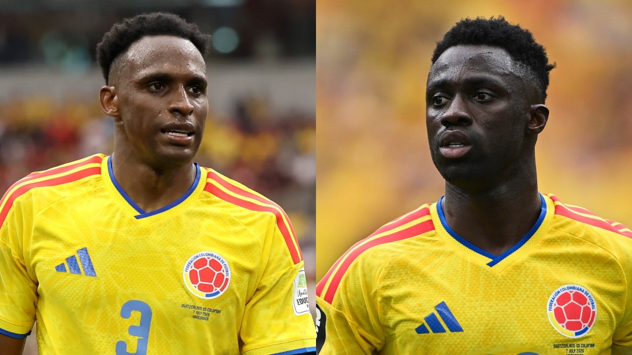 Davinson Sánchez y Jhon Lucumí, centrales de la Selección Colombia.