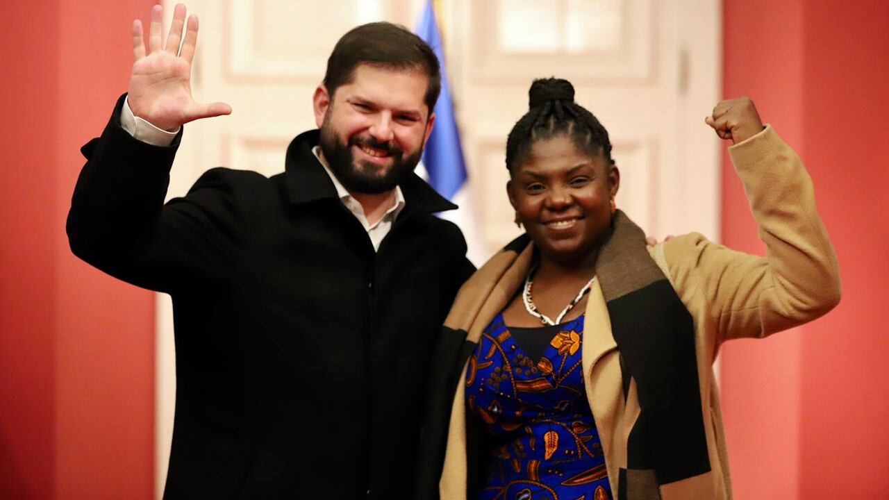 Francia Márquez se reunió con Gabriel Boric, presidente de Chile.