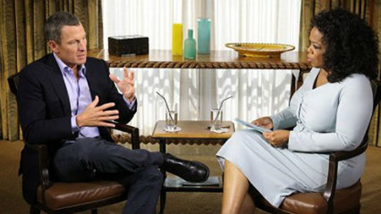 Lance Armstrong y Oprah Winfrey