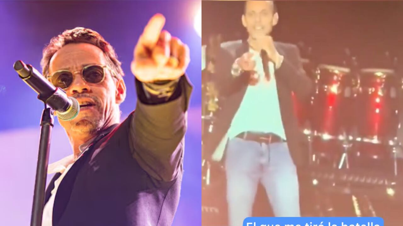 Marc Anthony recibió botellazo durante concierto en el Carnaval de Barranquilla.
