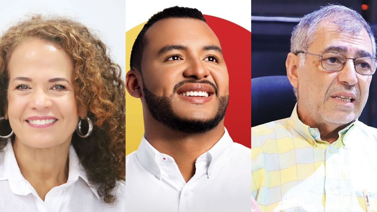 Candidatos a la Alcaldía de Cartagena Judith Pinedo y Javier Julio Bejarano - Alcalde William Dau