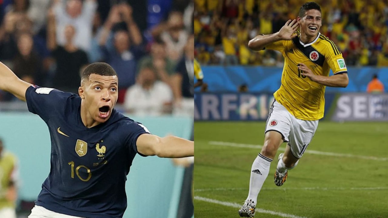 Kylian Mbappé es uno de los cuatro jugadores con más de 6 goles en Mundiales junto a Pelé, Kempez y James Rodríguez. Foto: Reuters.