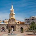 Public Clock Tower in Cartagena de Indias